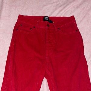 BDG URBAN OUTFITTERS Red Corduroy Jeans